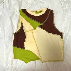 Green fairy core sleeveless top